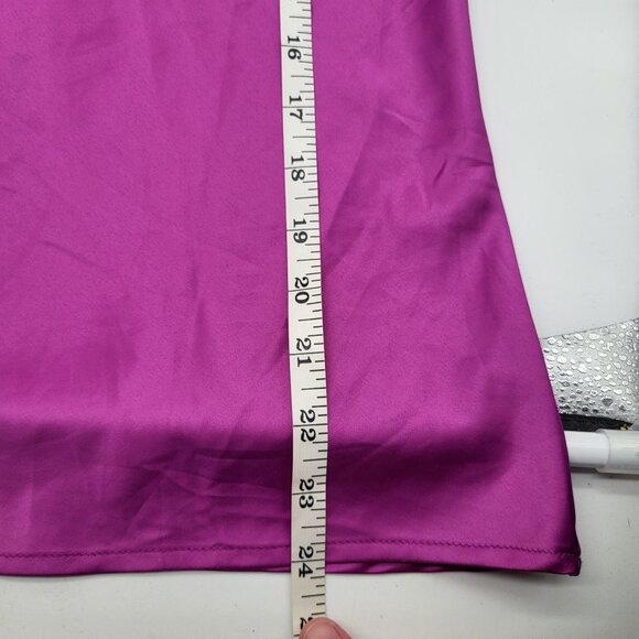 Zara Fuschia Pink Purple Cami Tank Top SZ M - Picture 6 of 7